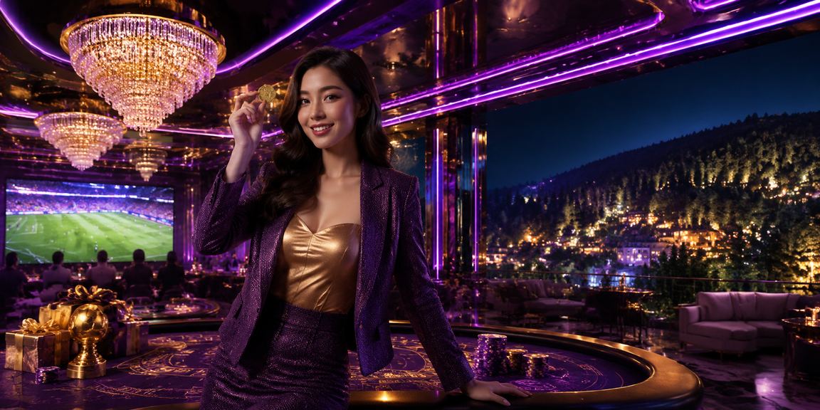 Không khí casino sôi động ban đêm tại Đà Lạt với ánh đèn neon lung linh