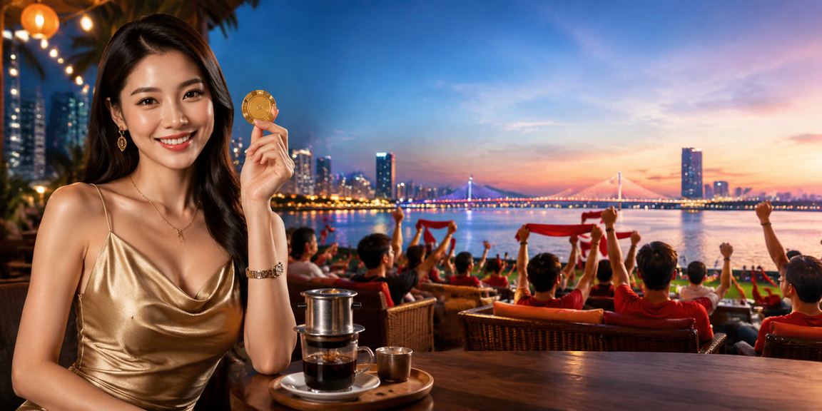 Người dùng thưởng thức cà phê tại Đà Nẵng trong khi theo dõi kết quả cược trên điện thoại