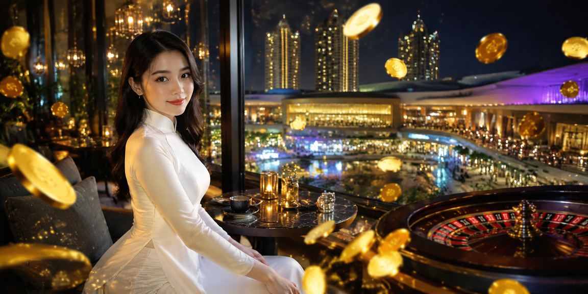Bàn roulette sôi động với trang phục áo dài truyền thống tại Hà Nội